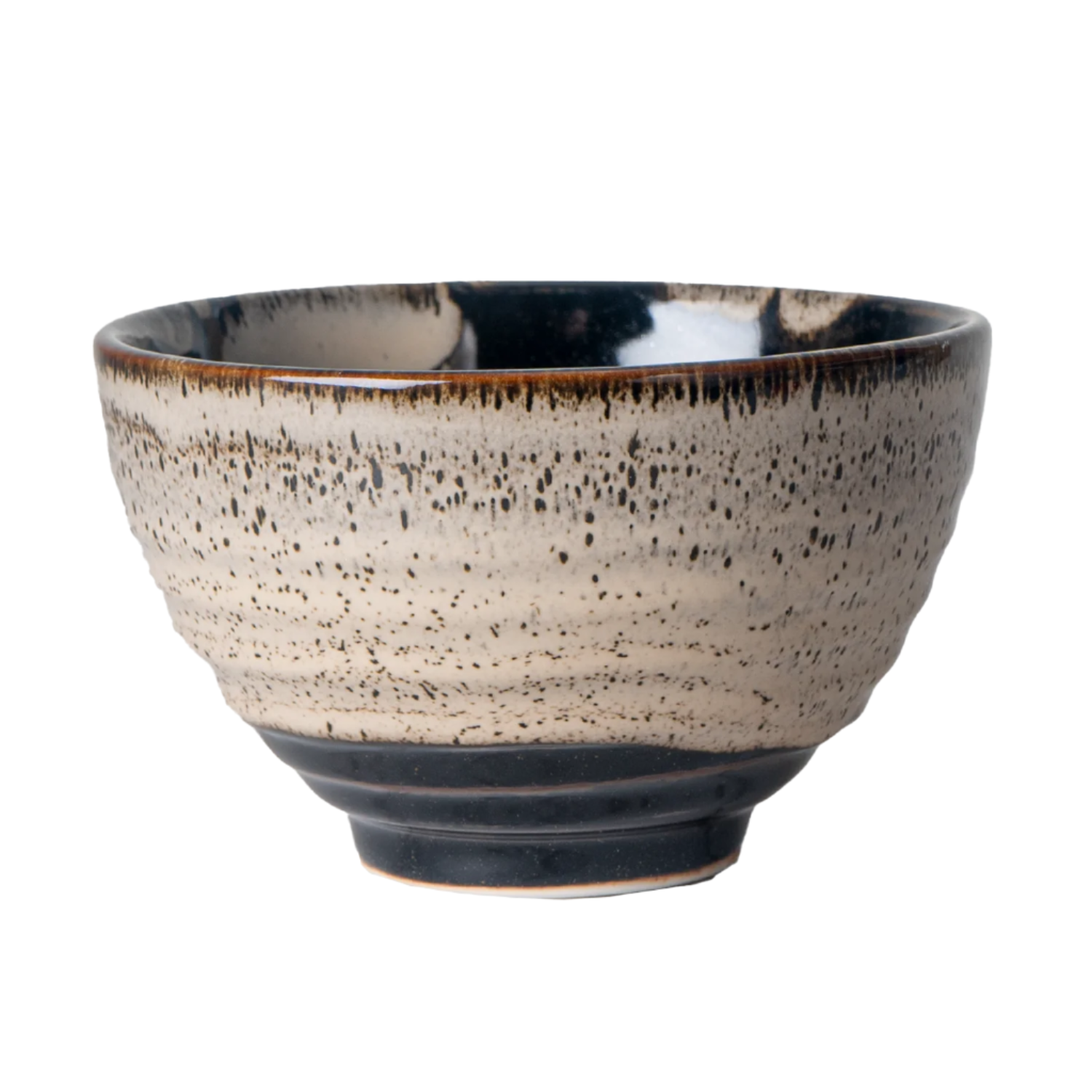 12oz Matcha Bowl Rokubei Machawan Brown White JP (1/48) – Urban Tokyo